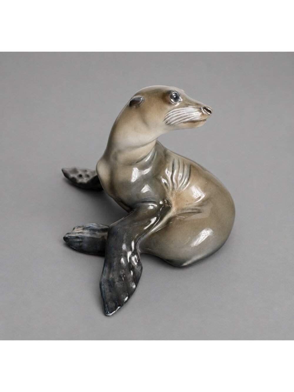 Vintage ROSENTHAL Germany Porcelain Seated Seal Sea Lion Figurine Karner